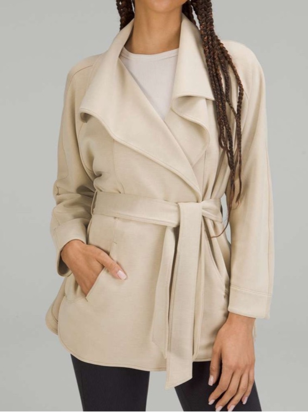 Lululemon Softstreme Belted Wrap Trench Jacket